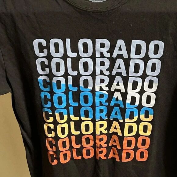 Black Colorado Tee Shirt Size Men’s Small #T13 - Picture 3 of 3